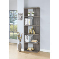 Coaster Furniture 800553 5-tier Bookcase Weathered Grey